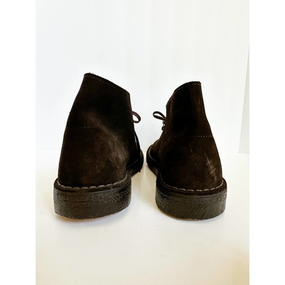 CLARKS mens original desert boots chocolate brown suede Size 10 - Picture 4 of 8